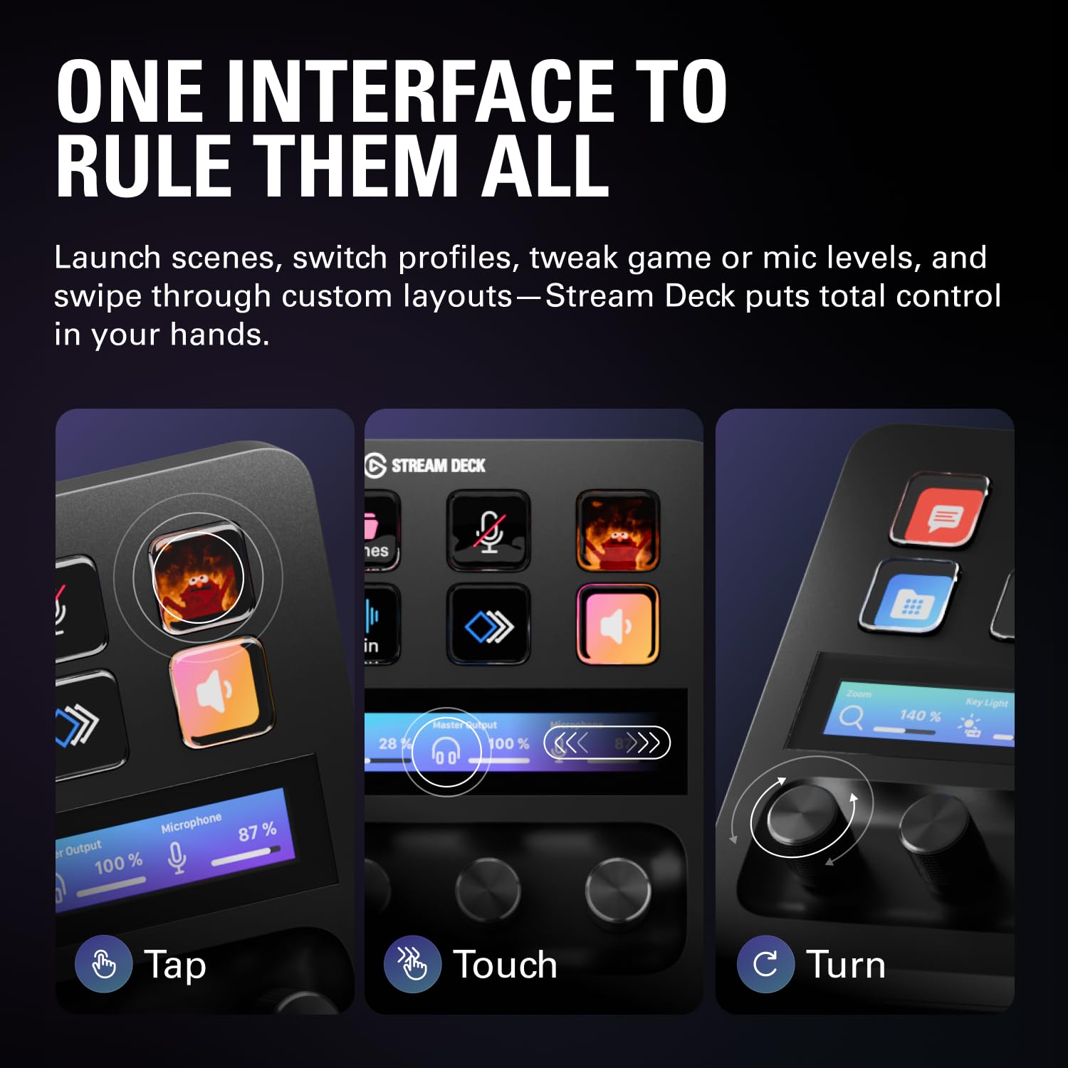 Elgato Stream Deck +, 8 Teclas, Multi Actions, USB, MAC/PC